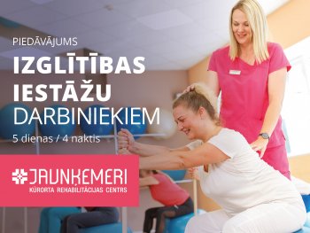 Piedāvājums izglītības iestāžu darbiniekiem